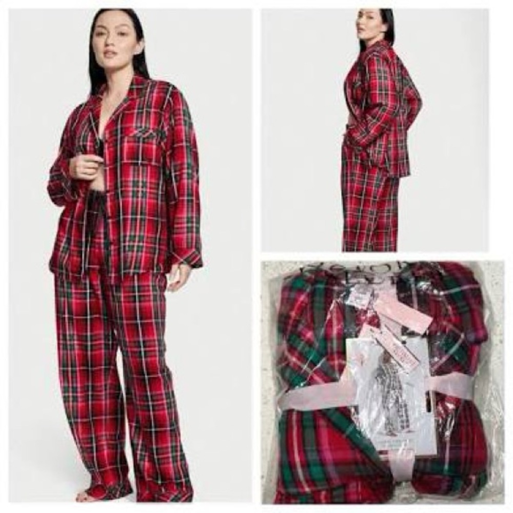 Victoria's Secret Red and Green Plaid PJs